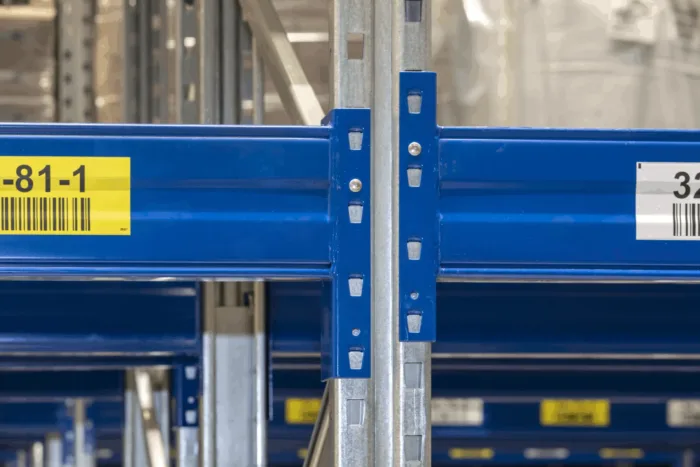 Palletstelling PC-82 6000x1100x2700 (HxDxL) 4 niveaus 2808kg/niveau aanbouwsectie